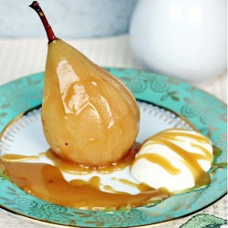 Masala Chai Poached Pears