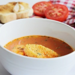 Tomato Soup with Dumplings