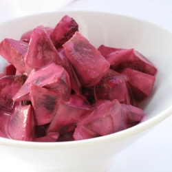 Sweet & Sour Baked Beets with Cream