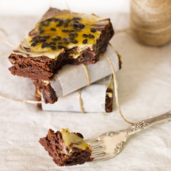 Passionfruit Cheesecake Brownies