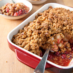 Pear-Cranberry Crisp with Gingersnaps