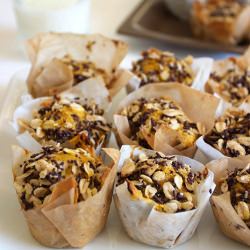 Pumpkin Chocolate Oat Muffins