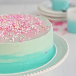 Pastel Vanilla Birthday Cake