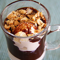 Chocolate Peanut Butter Sundaes