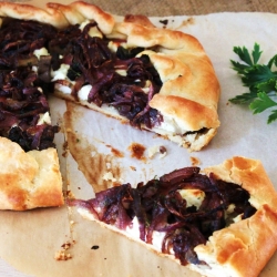 Onion & Goat Cheese Galette