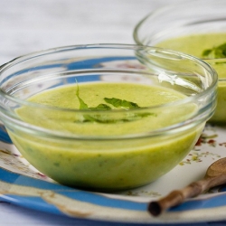 Chilled Cucumber and Avocado Soup