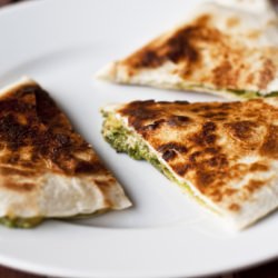 Spinach Pesto Quesadillas