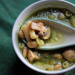 Soy Bean Pasta Soup