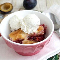 Flip-Over Plum Cake