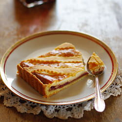 Crostata with Ricotta and Cherries