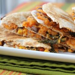 Sweet Potato and Kale Quesadillas