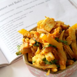 Baby Corn and Paneer Jalfrazie