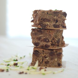 Dark Chocolate Zucchini Brownies