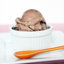 Chocolate Ice Cream with Truffle Salt