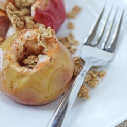 Baked Apples with Maple and Granola