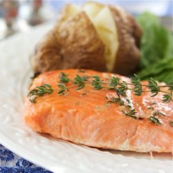 Baked Trout Honey-Thyme