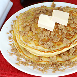 Cinnamon Streusel Pancakes