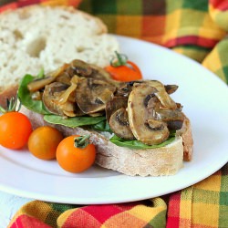 Mushroom Saute Sandwich