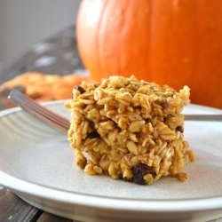 Pumpkin Spice Baked Oatmeal