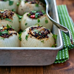 Roasted Stuffed Onions