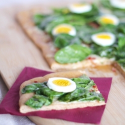 Fresh Spinach and Gruyere Flatbread