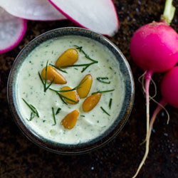 Feta Dip w/ Watermelon Radishes