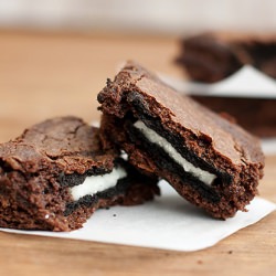 Fudge Sundae Oreo Brownies