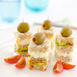 Triple-Layered Mini-Sandwiches