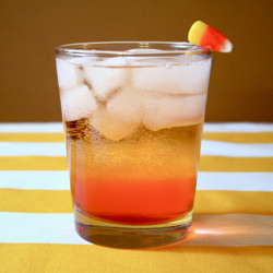 Candy Corn Vodka Tonic