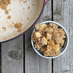 Apple and Tonka Bean Crisp