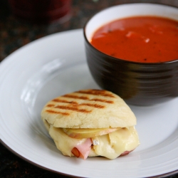 Ham, Brie and Apple Paninis