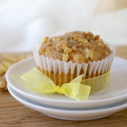 Banana Walnut Streusel Muffins