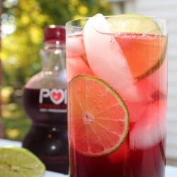 Lime Pomegranate Soda