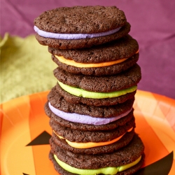 Homemade Halloween Oreo Cookies