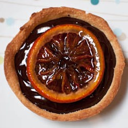 Blood Orange Chocolate Ganache Tart