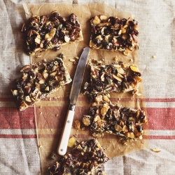 Caramel Nut Bars w/ Cherry