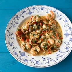 Shrimp with Feta