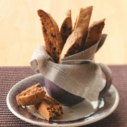 Chai-Chocolate Chip Biscotti