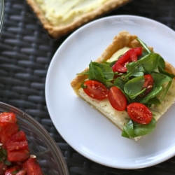 Heirloom Tomato Salad Tarts