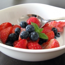 Berries in Candied Milk