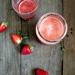 Strawberry, Pepper & Thyme Cordial