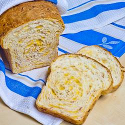 Mortadella and Cheddar Cheese Bread