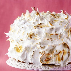 Lemon Curd Cake & Meringue Frosting