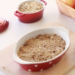 Microwave Apple Crisp