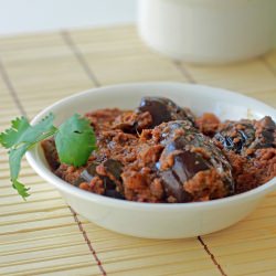 Masala Stuffed Eggplant