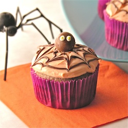 Creepy Spider Cupcakes!