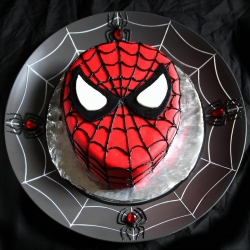 Spiderman Marshmallow Fondant Cake