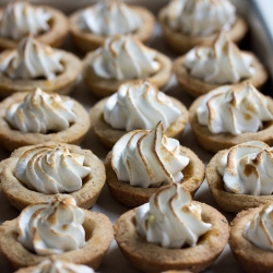 Mini Pumpkin Tarts w/ Meringue