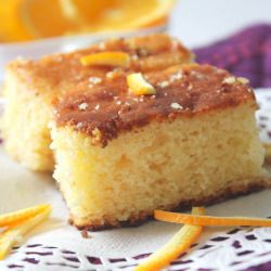 Eggless Orange Cake