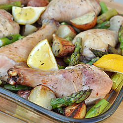 Chicken w/ Potatoes & Asparagus